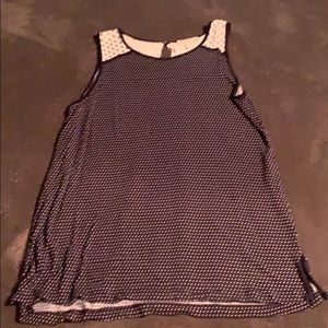 Lila Rose Navy Dot Tank Top